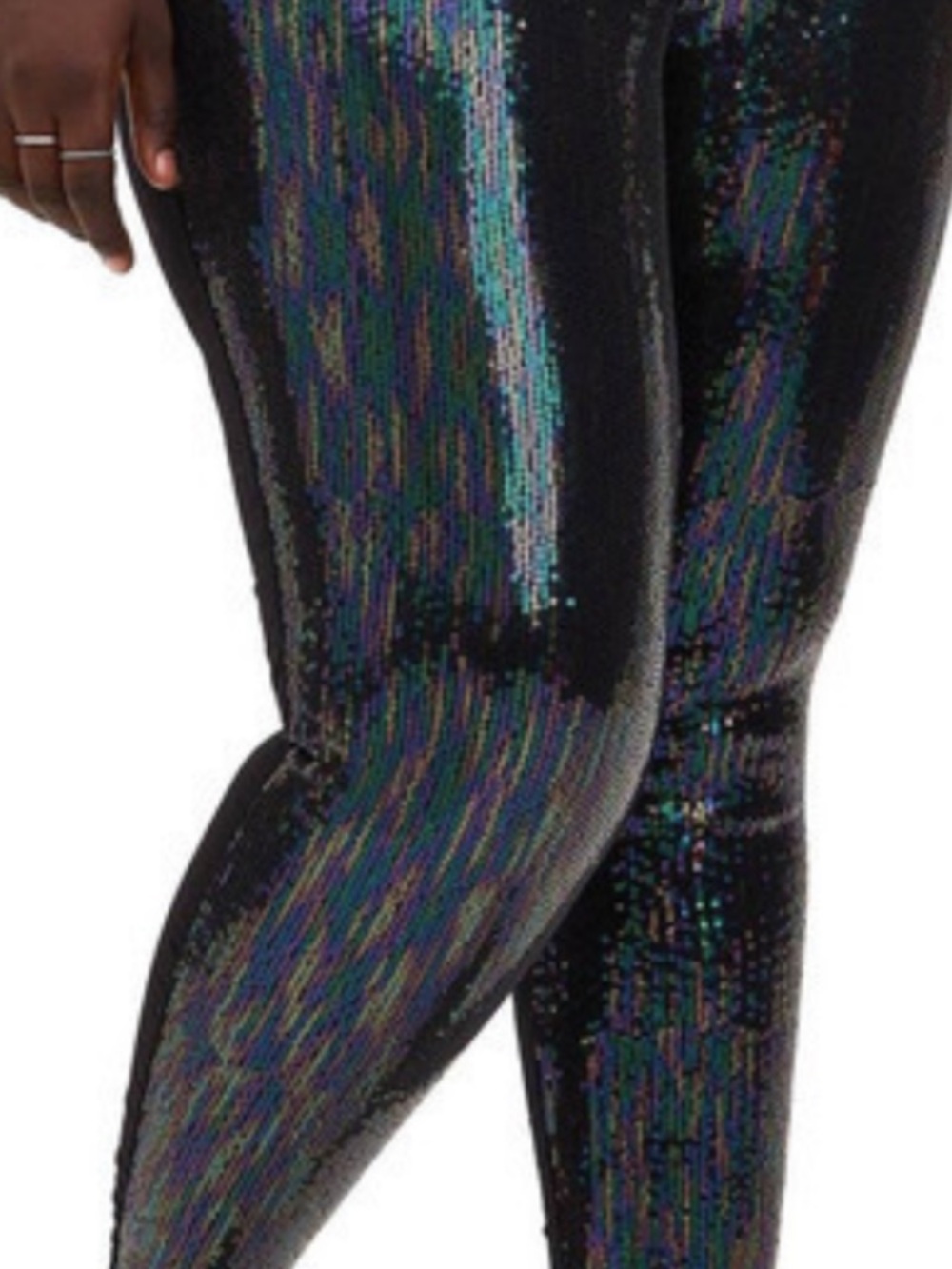 Torrid Iridescent Sparkle Sequin Premium Leggings Full Length 2X 18/20 NWT